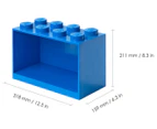 LEGO 8-Knob Stackable Brick Shelf - Blue