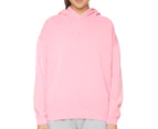 All About Eve Women's Deluxe Oversized Hoodie - Rose