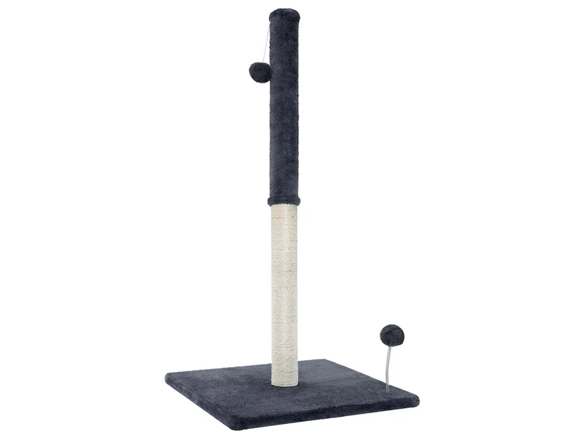 i.Pet Cat Tree 105cm Scratching Post Scratcher Tower Condo House Hanging toys Grey