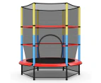 Costway 55" Trampoline Round Trampoline w/security Net Enclosure Pad Kids Indoor Outdoor Jumping Gift