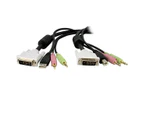 StarTech 4-in-1 USB Dual Link DVI-D KVM Switch Cable With Audio