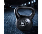 Everfit 16kg Kettlebell Set Weight Lifting Bench Dumbbells Kettle Bell Gym Home