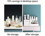 Plastic Desktop Makeup Cosmetic Organizer Storage Box Jewelry Nail Polish Container with Drawers