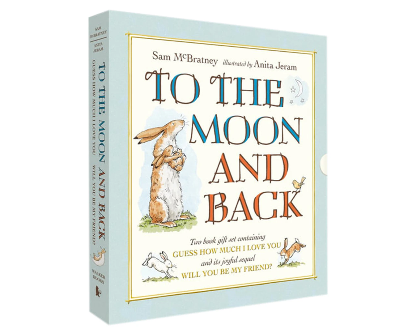 2pc Walker To the Moon & Back Storytelling Novel Reading Picture Book Gift Set