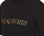 Le Coq Sportif Men's Richie Gold Tee / T-Shirt / Tshirt - Black