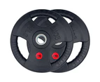 20kg Rubber Tri-grip Weight Plates Type-O Pair