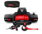 X-BULL Electric Winch 14500LB Synthetic Rope With Winch cover Wireless 4WD