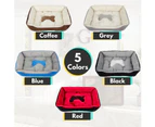 Floofi Washable Pet Bed Mattress Dog Cat Pad Mat Comfortable Bone Cushion XXS / S / L / XXL - Coffee