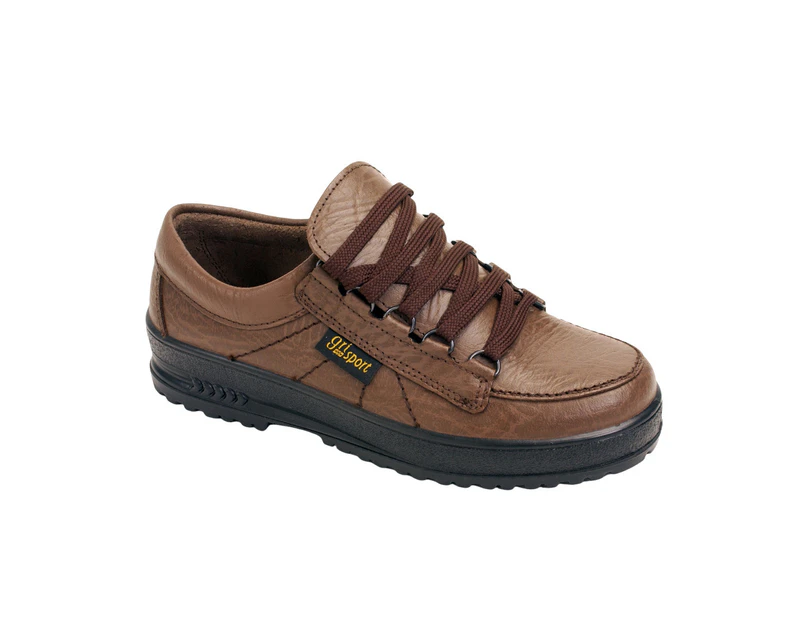 Grisport Childrens/Kids Modena Leather Walking Shoes (Brown) - GS113