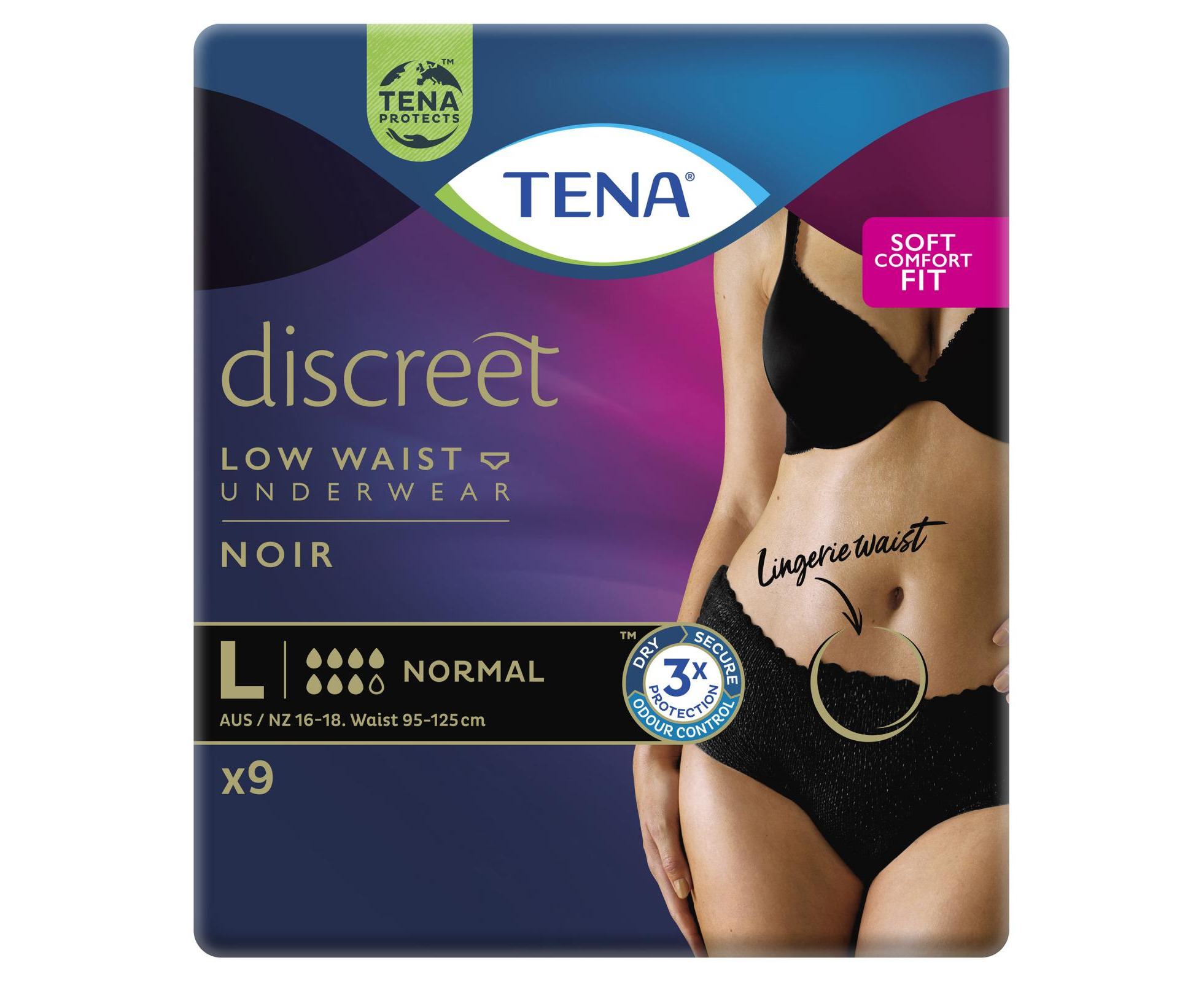 Tena Discreet High Waist incontinence Pants Crème Medium 75-105cm Australia