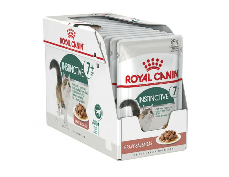 Royal Canin Feline Instinctive +7 in Gravy Cat Food 12x85g