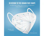 50 Pack Adults Disposable Face Mask -White