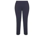 Autograph Super Stretch Regular Length Pants - Womens - Plus Size Curvy - Navy