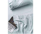 Augusta Fitted Sheet (Pale Blue) - Single