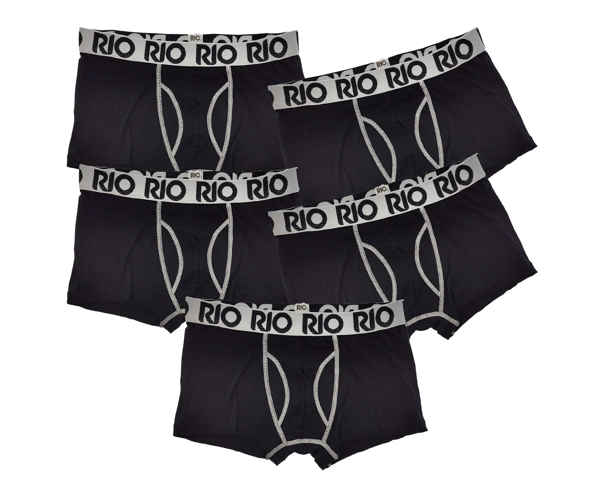 Rio Plain Hipster Brief 7-Pack MXL47W Blue/Grey Mens Underwear