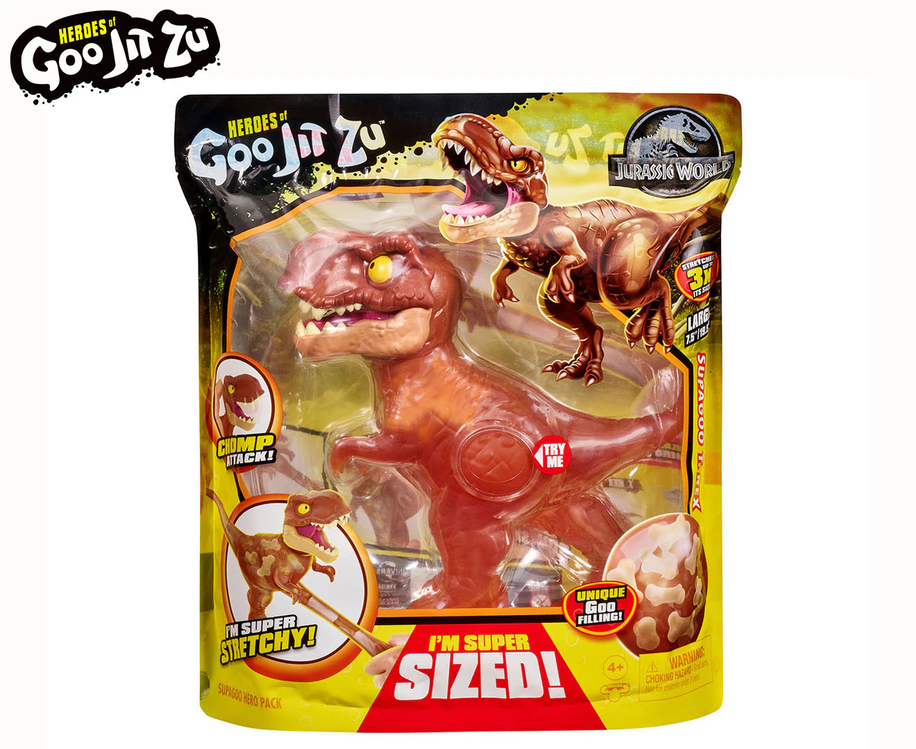 Heroes Of Goo Jit Zu Jurassic World Supagoo T-Rex Children/Kids Dinosaur Toy 4y+