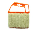 Multifunctional Blind Brush Window Air Conditioner Duster Dirt Dust Cleaning Cleaner Protable Home Clean Tool Orange