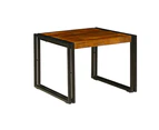 Astra Natural & Black Small Wooden Coffee Table - 60cm