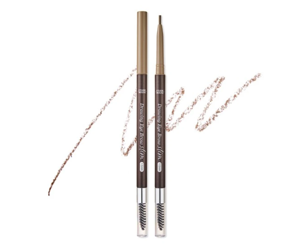 Etude House Drawing Slim Eyebrow 1.5mm (#3 Light Brown) Eye Brow Pencil + Face Sheet Mask