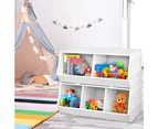 Keezi Kids Toy Box Bookshelf Storage Bookcase Organiser Display Stackable