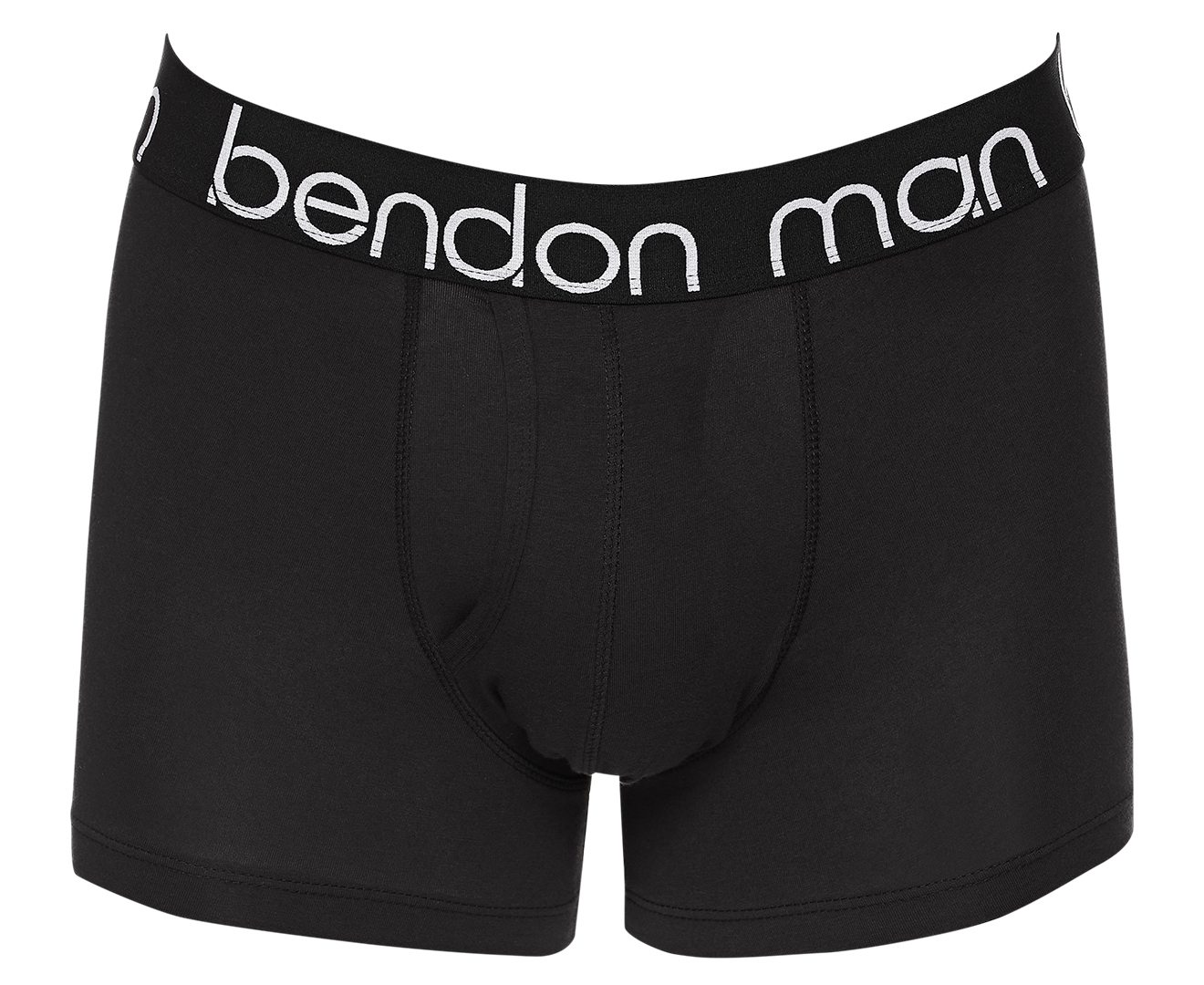 Black Bendon Man Cotton Texture Mens Trunk