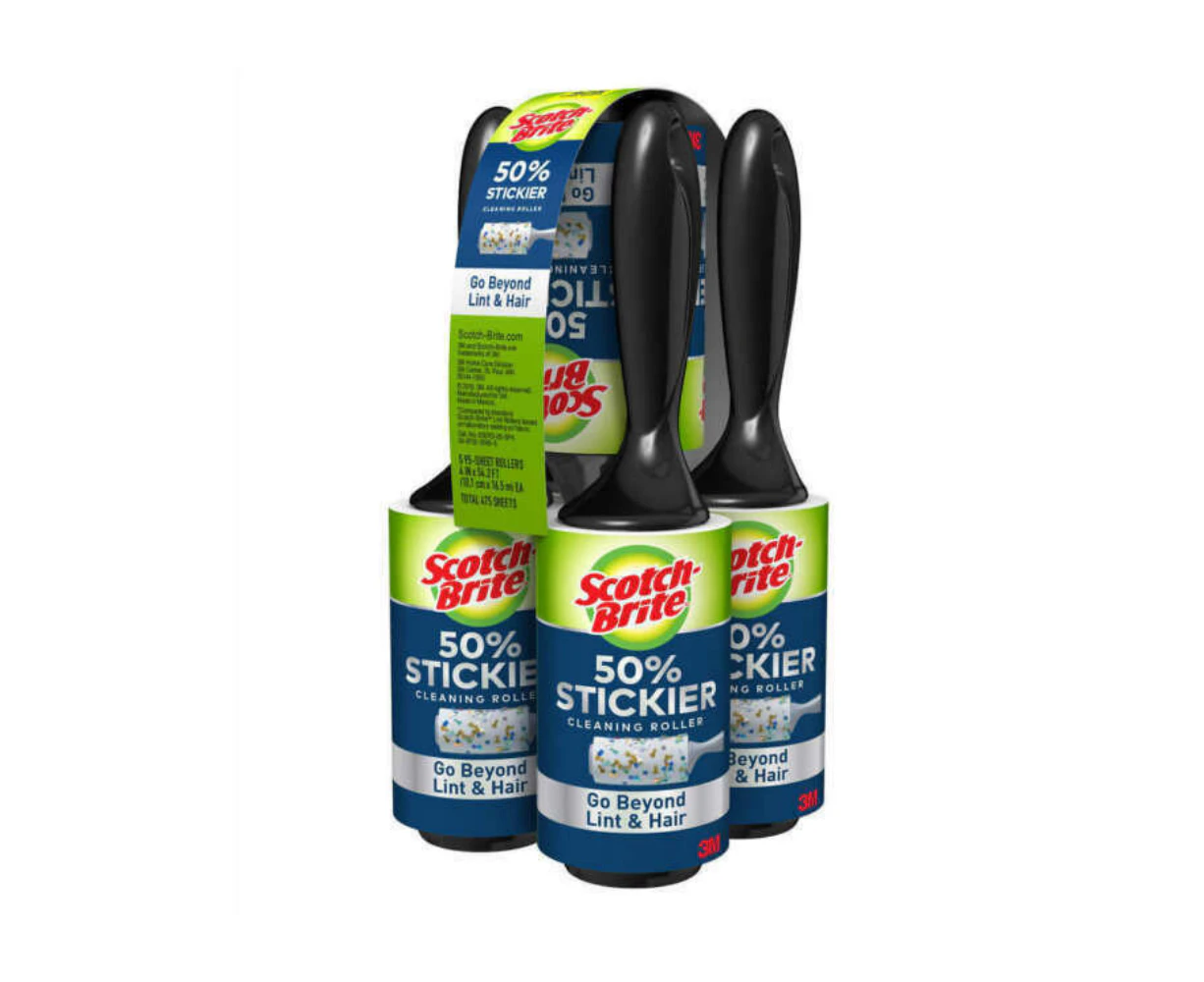 Scotch Brite Lint Roller 5 x 95 Sheets 475 Sheets Total