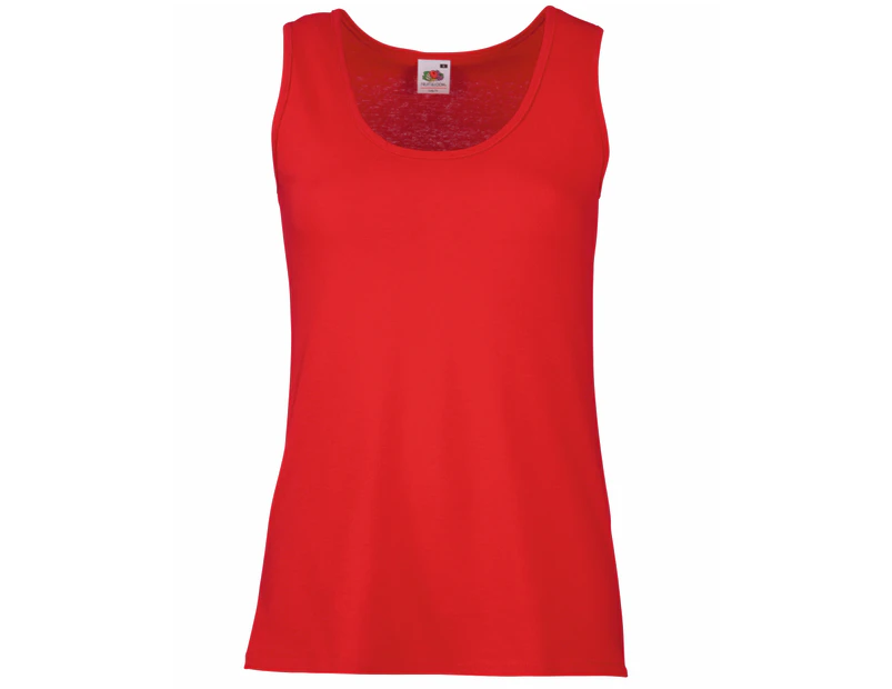 Fruit Of The Loom Ladies/Womens Lady-Fit Valueweight Vest (Red) - BC1355