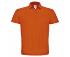 B&C ID.001 Mens Short Sleeve Polo Shirt (Orange) - BC1285