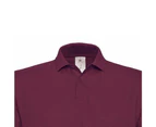 B&C ID.001 Mens Short Sleeve Polo Shirt (Wine) - BC1285