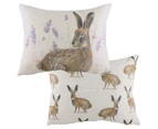 Evans Lichfield Standing Hare Cushion Cover (Multicoloured) - RV2237