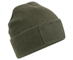 Beechfield Thinsulate Removable Patch Beanie (Military Green) - BC4996