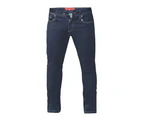 D555 Mens Cedric Stretch Tapered Jeans (Indigo Denim) - DC262