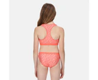 Regatta Girls Hosanna Dotted Bikini Top (Fusion Coral) - RG7386