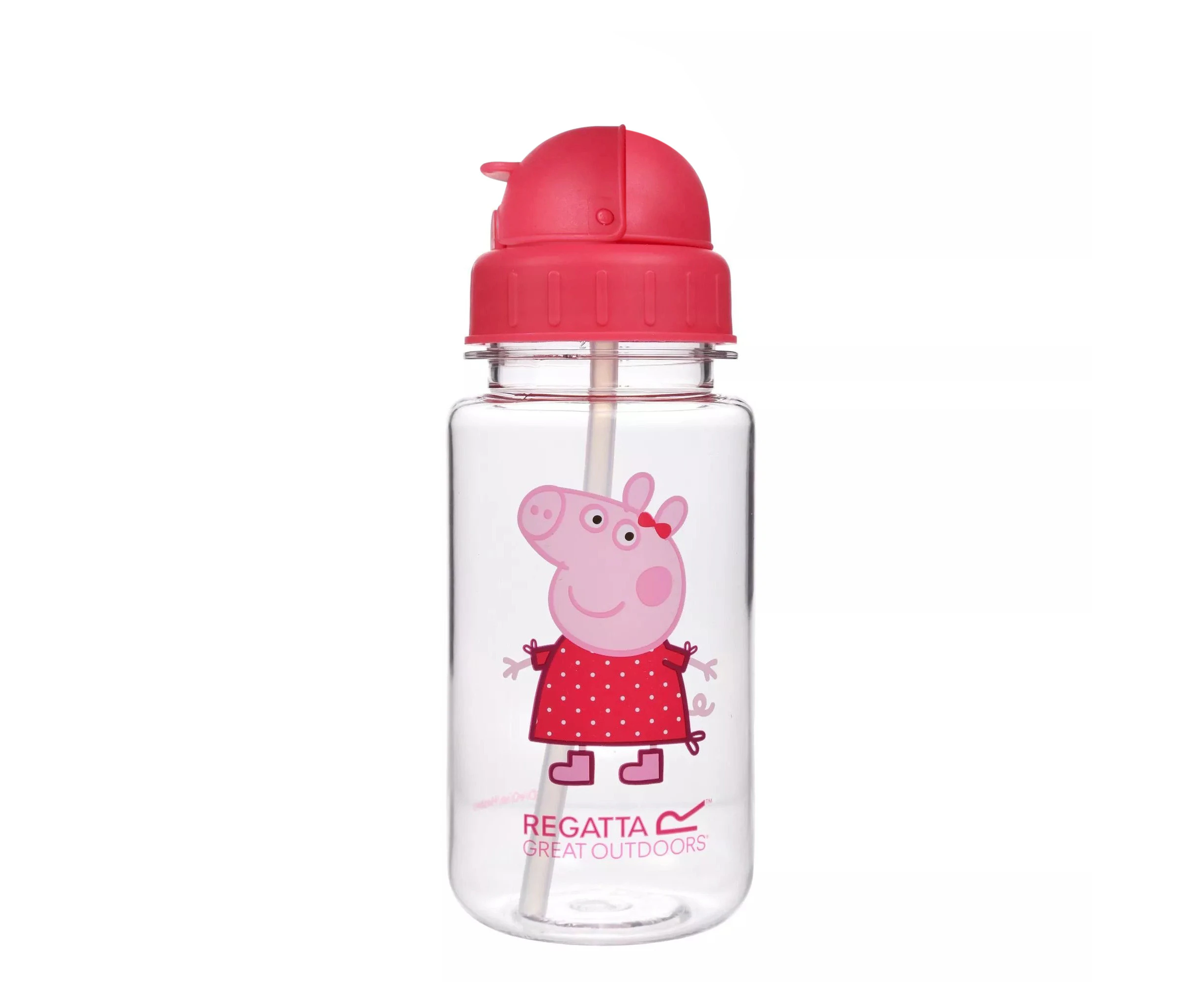 Regatta Childrens/Kids Logo Peppa Pig Tritan Water Bottle (Bright Blush) - RG7696