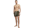 Build Your Brand Mens Swim Shorts (Olive) - RW8372