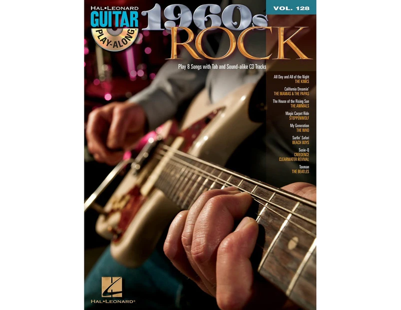 1960s Rock Guitar Play Along Book/CD V128 (Softcover Book/CD)