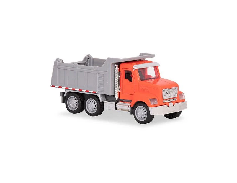 Driven - Micro Dump Truck - Small Orange & Grey Toy Construction Vehicle - Multi