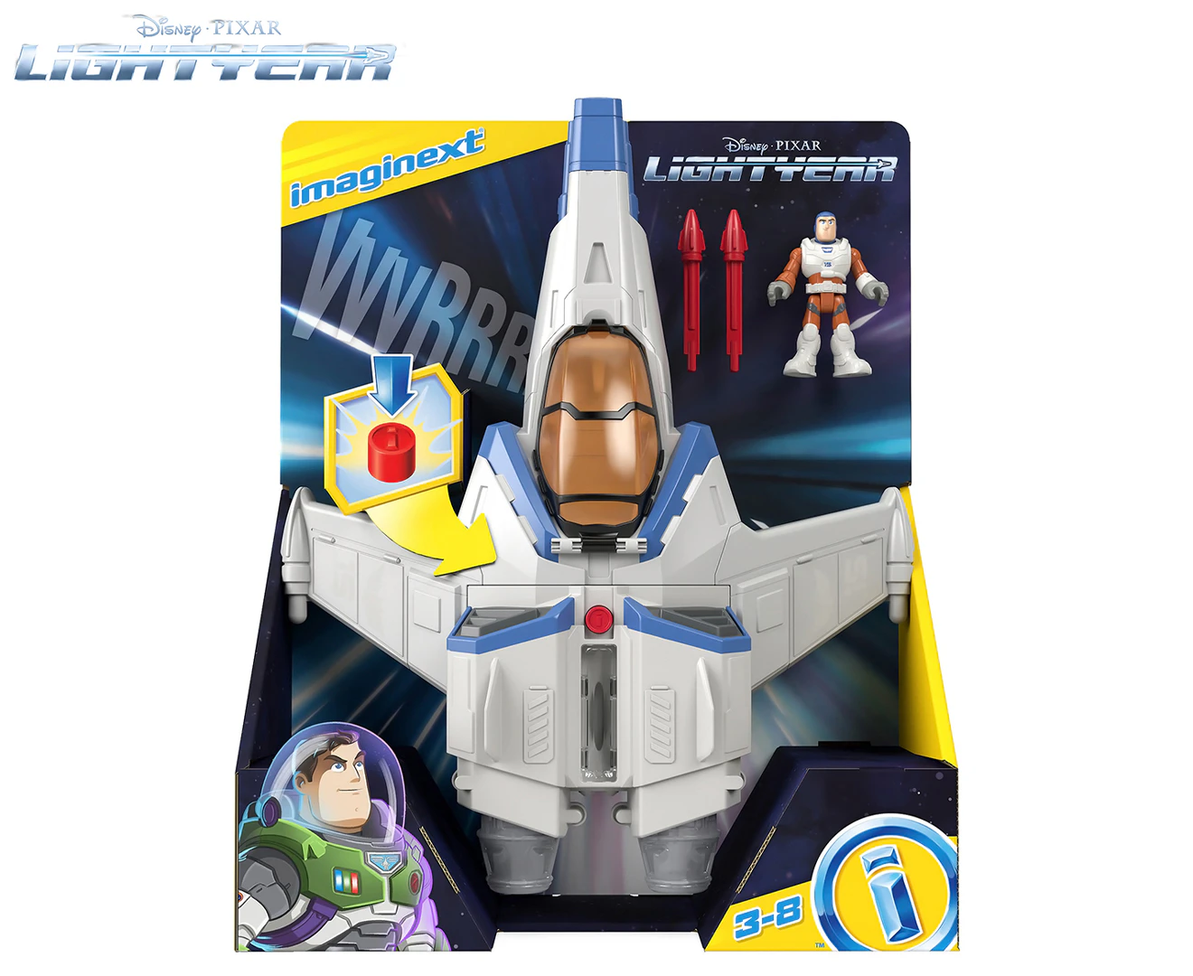 Imaginext Disney Pixar Lightyear Lights & Sounds XL-15 Spaceship