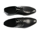 Mens Zasel Bert Shoes Leather Lace Up Business Dress Casual Wedding Synthetic - Black