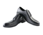 Zasel Ernie Black Lace Up Dress Work Wedding Men Leather Shoes Synthetic - Black