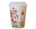 Young Spirit Alice in Wonderland Reusable Bamboo Coffee Cup - Alice with Queen