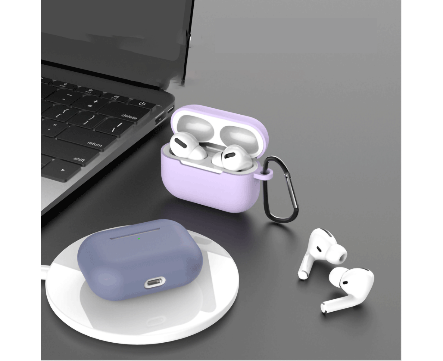 Silicone Airpods Pro Protection Shockproof Skin Case Cover White
