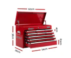 Giantz 9 Drawer Tool Box Cabinet Chest Storage Toolbox Garage Organiser Red