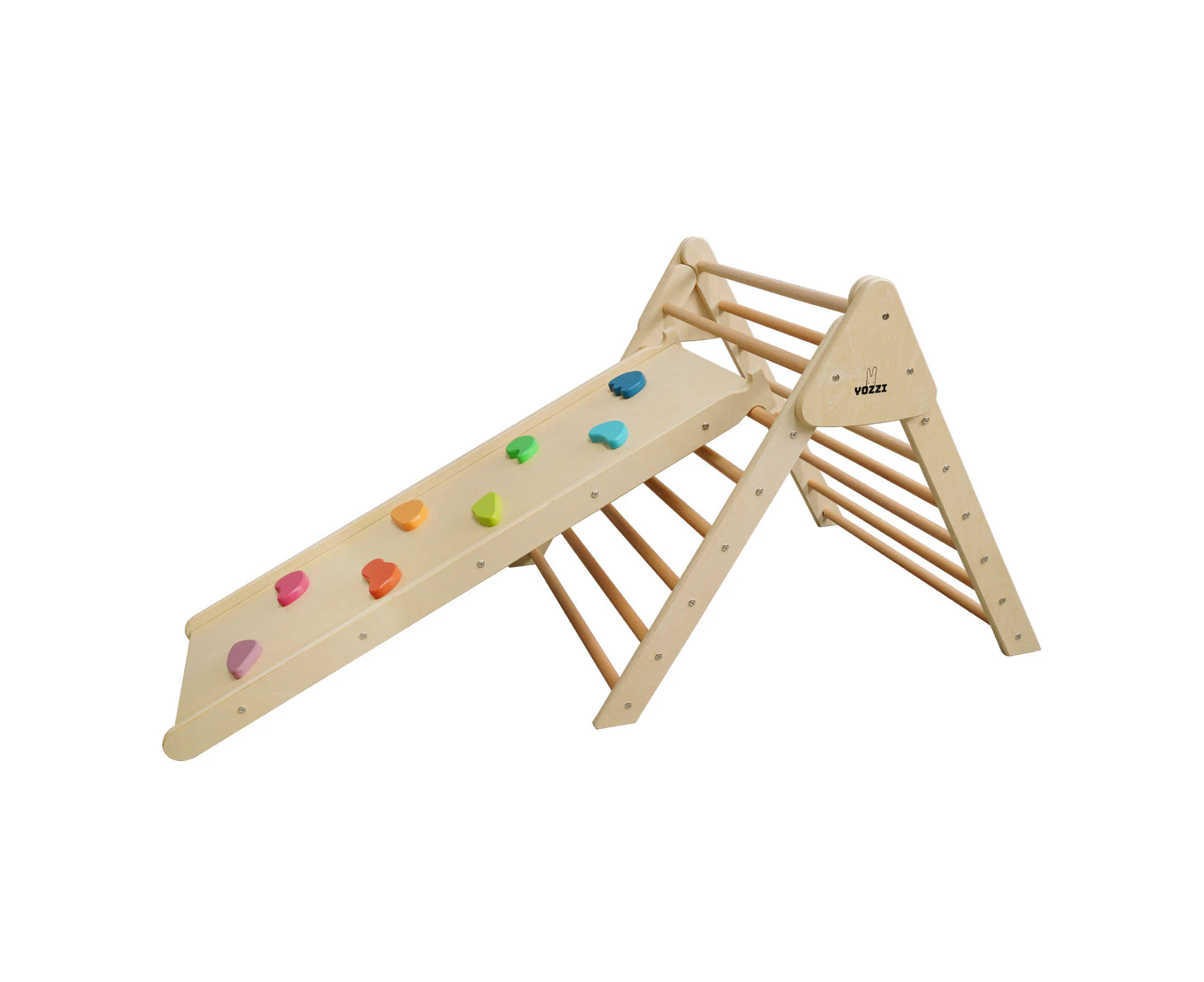 Pikler Foldable Climbing Triangle with Ramp