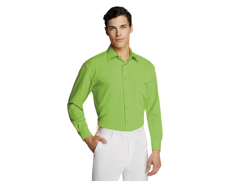 Ambassador Collection Men's Microfibre Coloured Shirt - Green