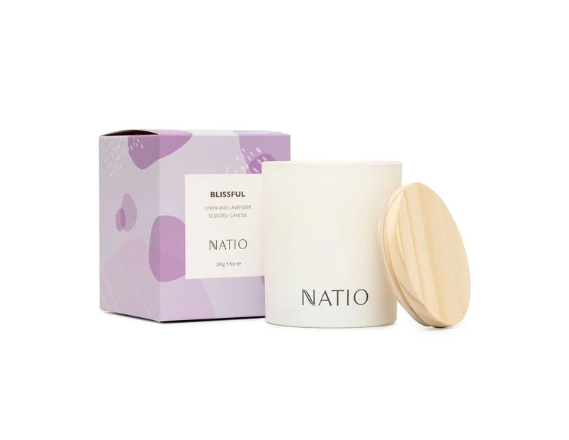 Natio Scented Candle - Blissful - Purple