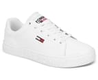 Tommy Jeans Hilfiger Women's Logo Leather Sneakers - White 2