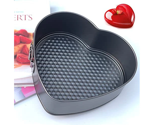 Zojoca Living Heart Shape Cake Pan Loose Base Springform Cake Tin