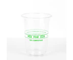 New ZIVBIO Compostable Cups - 354ml - 20 Pieces/Pack, 50 Packs/Carton