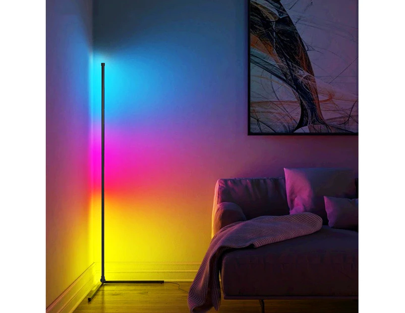 150cm RGB LED Floor Lamp Bedroom Bedside Decoration Corner Floor Lamp Atmosphere Floor Lamp Bluetooth App Control USB Charging